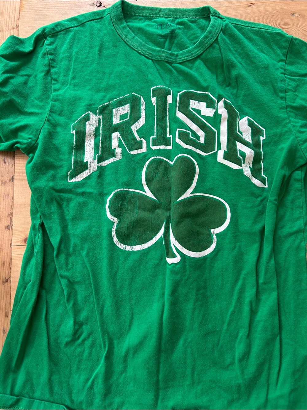 Kids Green "Irish" Graphic Tee large 10/12